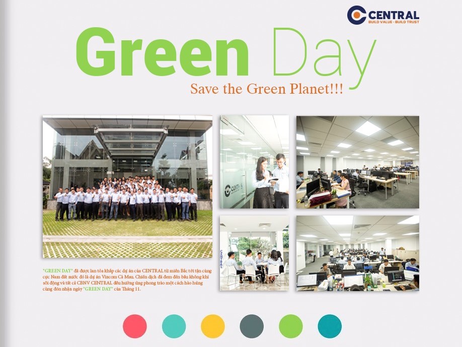 CENTRAL KHỞI ĐỘNG CHIẾN DỊCH “GREEN DAY” TRÊN TOÀN HỆ THỐNG
