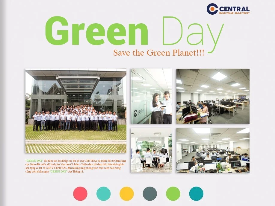 CENTRAL KHỞI ĐỘNG CHIẾN DỊCH “GREEN DAY” TRÊN TOÀN HỆ THỐNG