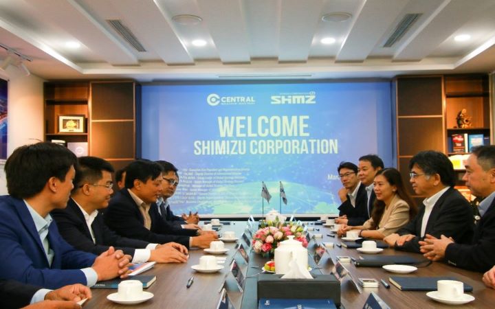 CENTRAL CHÀO MỪNG PHÓ CHỦ TỊCH  TẬP ĐOÀN SHIMIZU SANG THĂM VÀ LÀM VIỆC