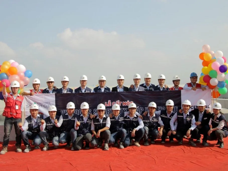 CENTRAL CẤT NÓC 3 TÒA THÁP H1, H2, H6 DỰ ÁN VINHOMES SMART CITY