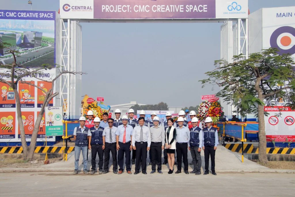 THE COMMENCEMENT CEREMONY OF CMC CREATIVE SPACE PROJECT AT DISTRICT 7, HCMC