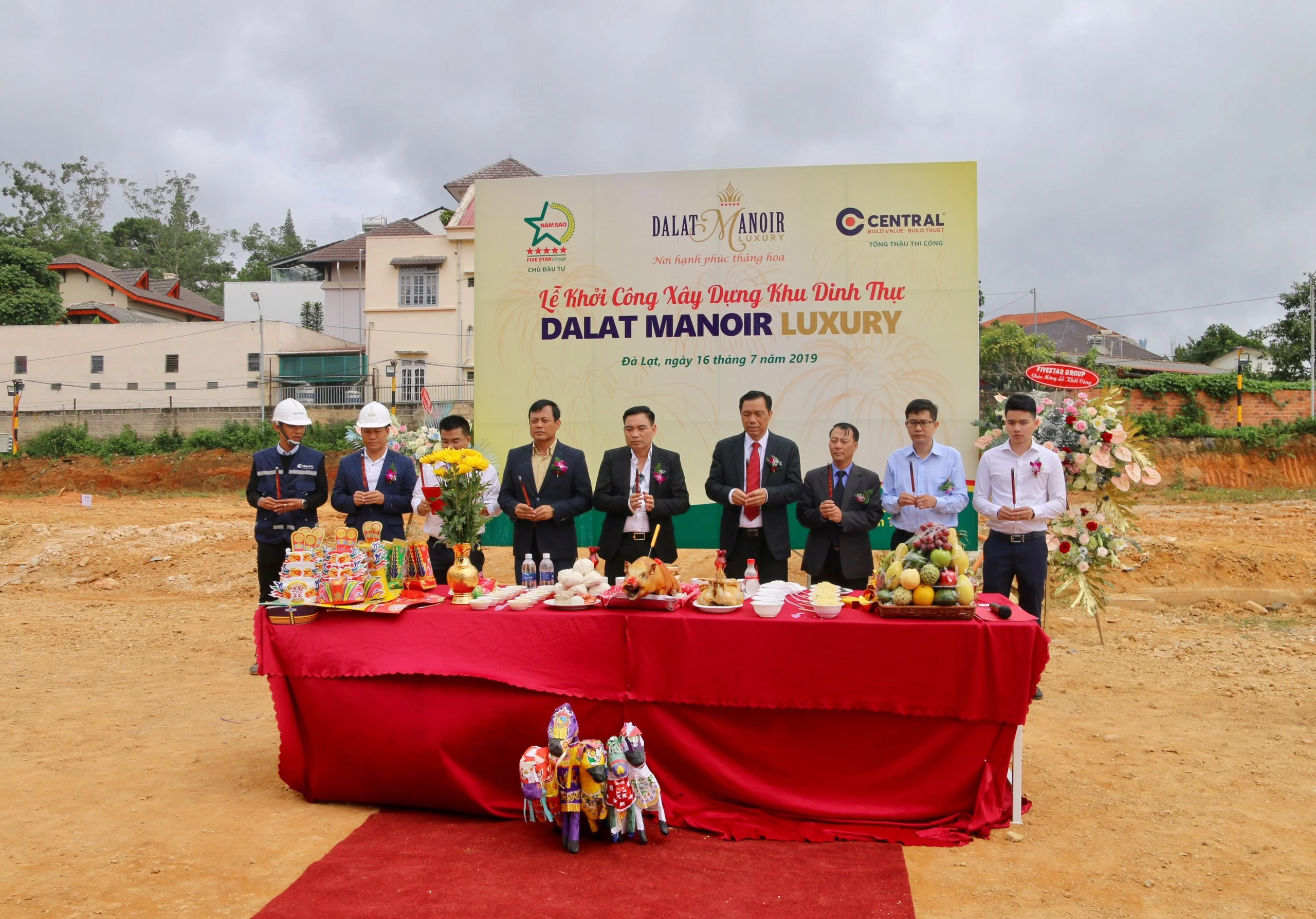 DALAT MANOIR LUXURY 豪宅的奠基儀式