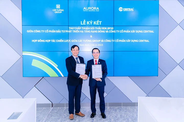 SIGNING CEREMONY FOR INFRASTRUCTURE CONSTRUCTION OF RANG DONG INDUSTRIAL PARK (AURORA IP), NAM DINH