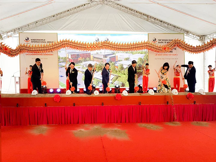 GROUNDBREAKING CEREMONY OF SINGAPORE INTERNATIONAL SCHOOL HAI PHONG