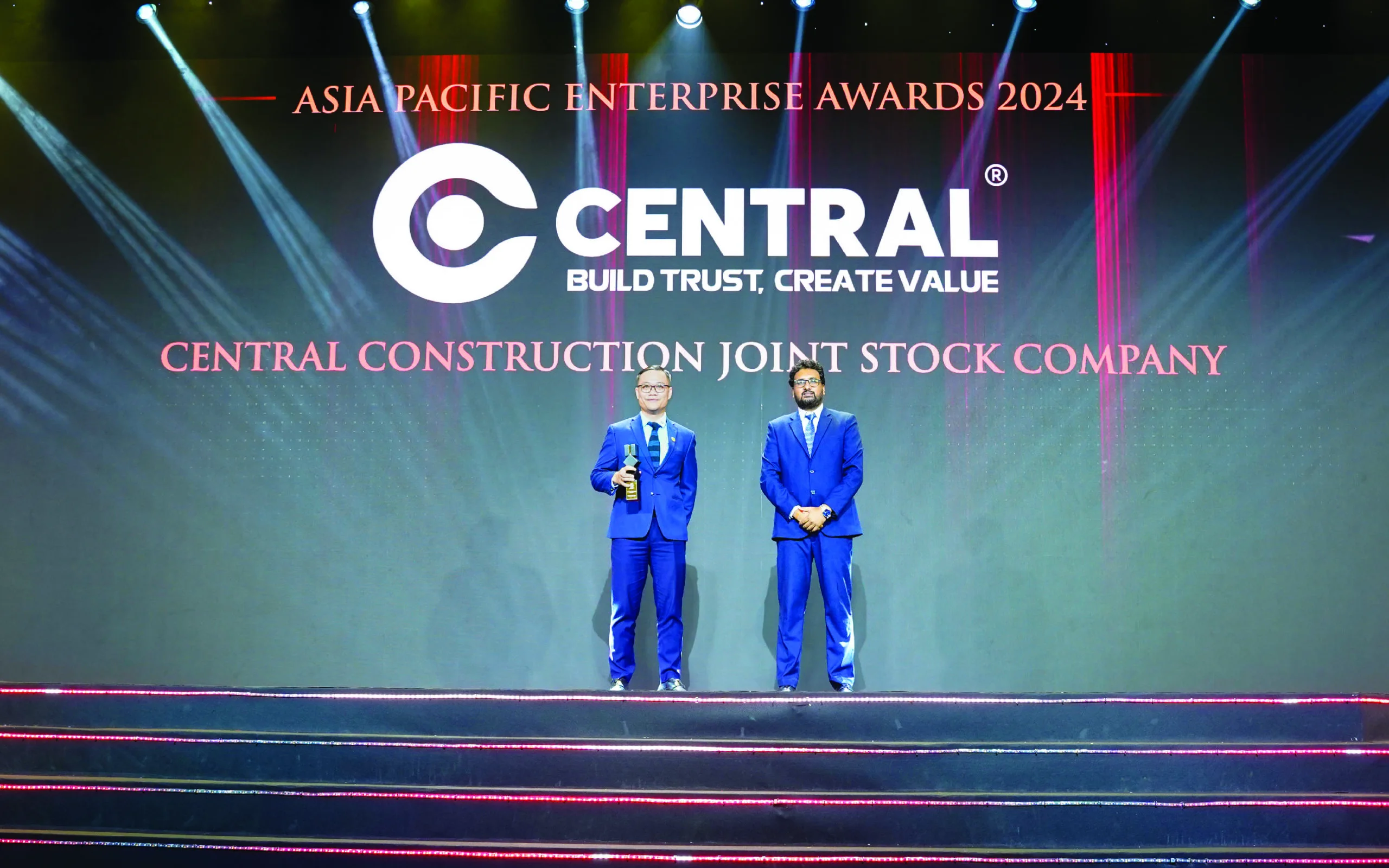 CENTRAL GRANTED CORPORATE EXCELLENCE AWARD APEA FOR 3 CONSECUTIVE YEARS
