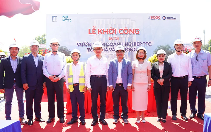 CENTRAL KHỞI CÔNG DỰ ÁN VƯỜN ƯƠM DOANH NGHIỆP TTC – TÒA NHÀ VĂN PHÒNG C