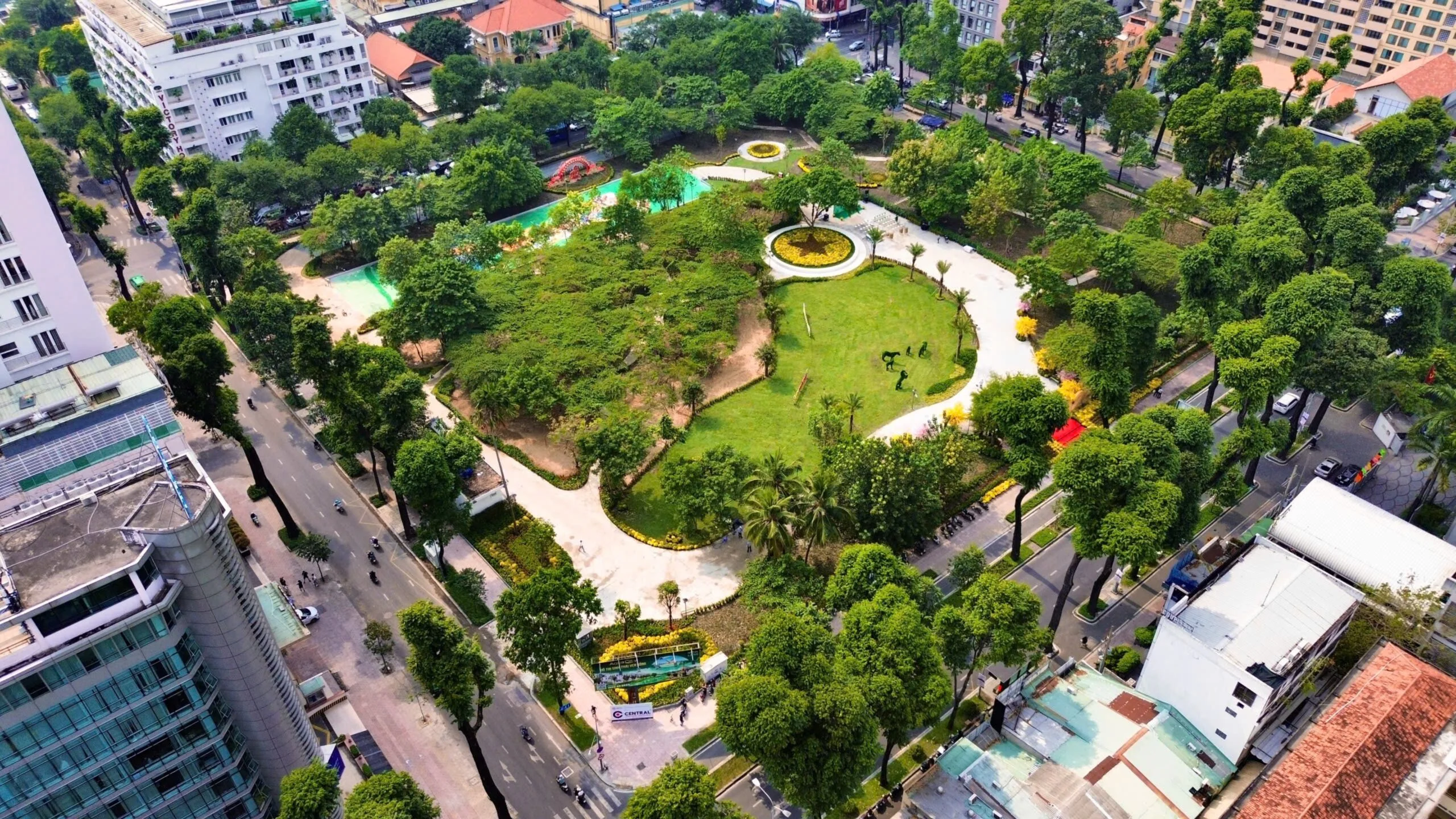 Landscape Works of Phan Dinh Phung Stadium Park